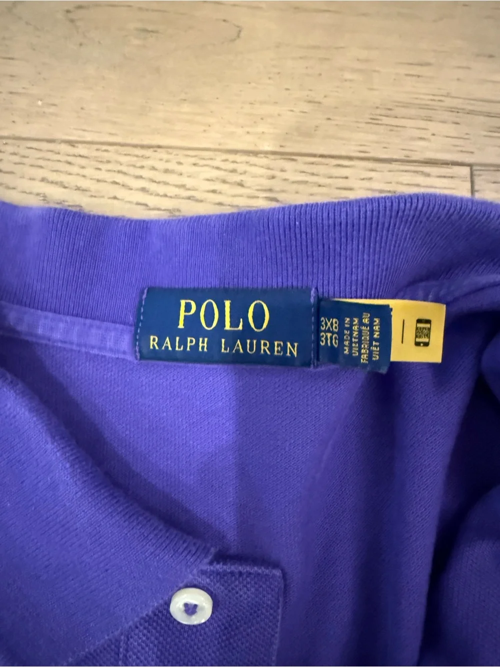 Ralph Lauren Purple Short-Sleeve Polo with Orange Pony